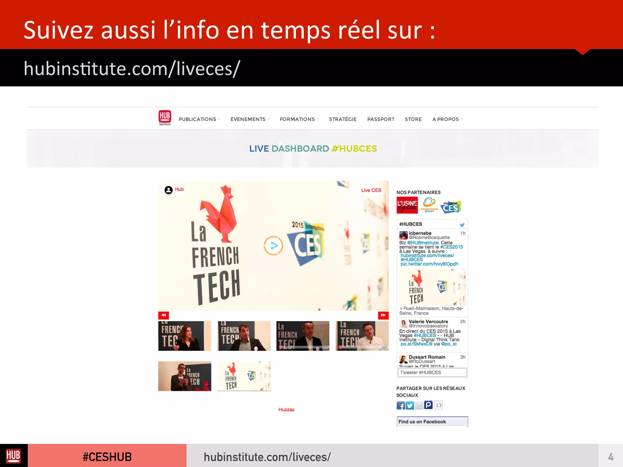 Analyse des Tendances du CES 2015HUB REPORT
#HUBCES sur Twiter
SUIVEZ AUSSI L’INFO EN TEMPS RÉEL :
4
• hubinsttute.com/liveces/
 