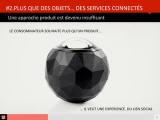 Analyse des Tendances du CES 2015HUB REPORT
Mais atenton à la hype? Un dégré d’utlité parfois discutable?
OBJETS CONNECTÉS : CONNECTED LIFE !
11
Valedo
Parrrot
casque Zik Sport
Withings Actvité Pop
 