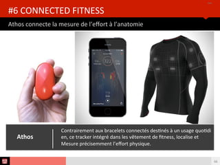 Analyse des Tendances du CES 2015HUB REPORT
Garmin lance la montre connectée pour sportfs de l'extrême
#5 FITNESS
44
iSetWatch, la montre connectée pour les adeptes du tennis adopte
un look classique de montre de sport, avec des lignes
rudimentaires, un cadran carré non tactle à afchage électronique.
iSet
 