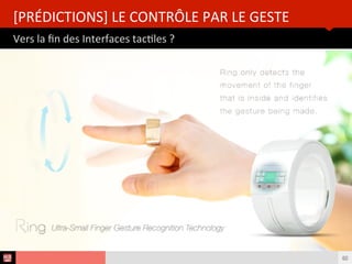 Analyse des Tendances du CES 2015HUB REPORT
Ex : le français Myfox et IFTTT
[TENDANCES] L’INTEROPERABILITÉ
60
 