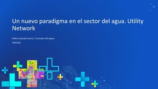 Un nuevo paradigma en el sector del agua. Utility
Network
Pablo Cuadrado García | Consultor GIS Aguas
TRACASA
 