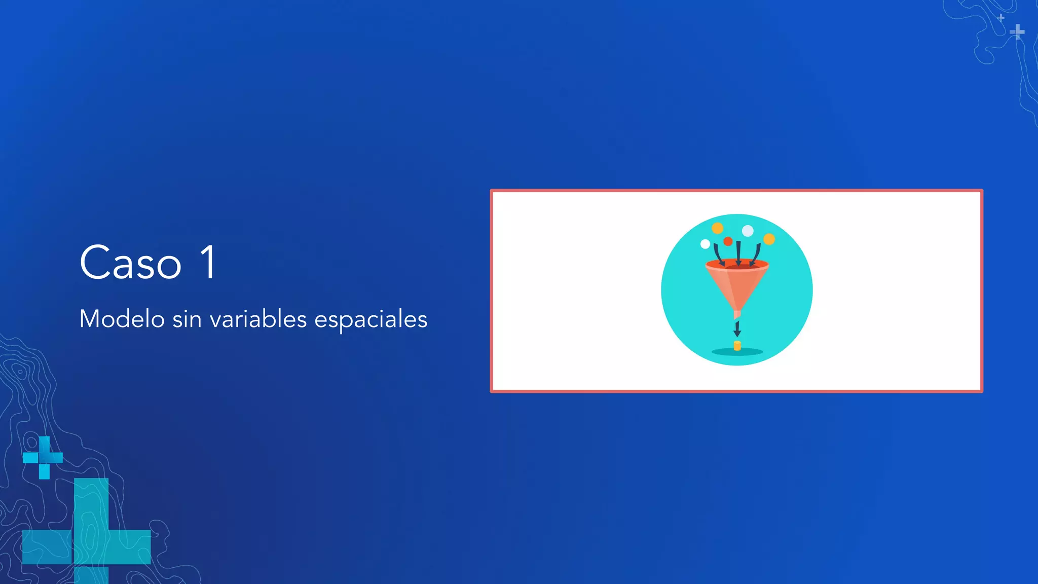 Caso 1
Modelo sin variables espaciales
 