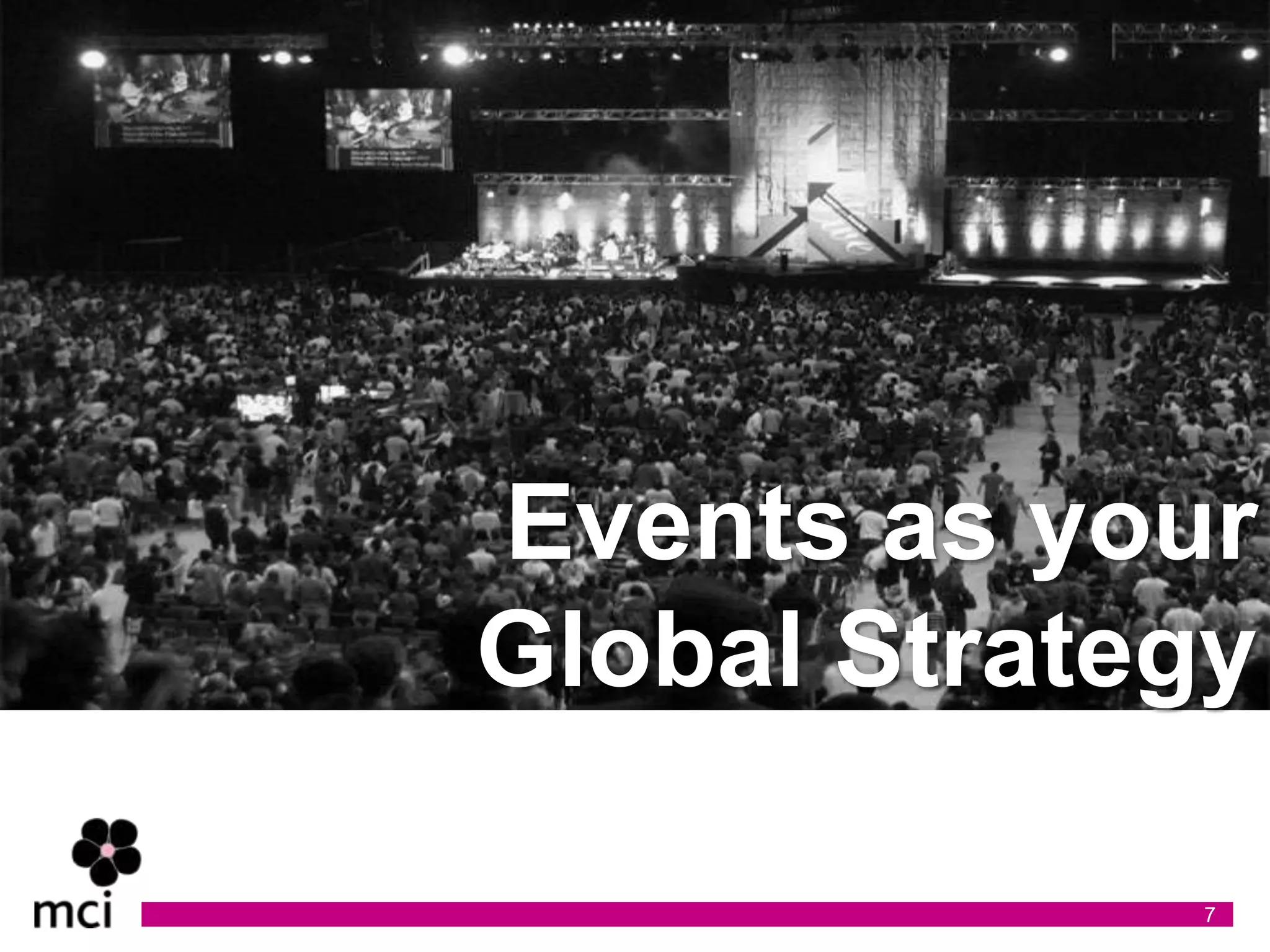 Events as your
Global Strategy

             7
 