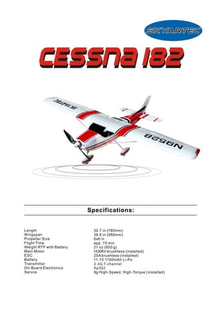 Skyartec Cessna182 manual (3g3x)