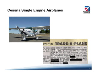Cessna Single Engine Airplanes
3
 