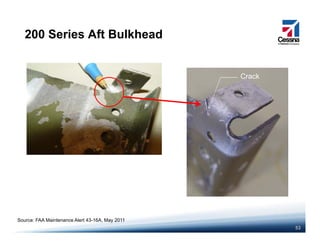 200 Series Aft Bulkhead
CrackCrack
53
Source: FAA Maintenance Alert 43-16A, May 2011
 