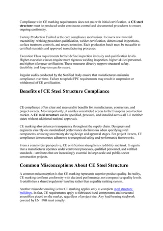 CE Steel Structure Explained: Certification Standards and Compliance ...