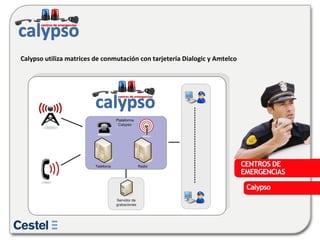 Calypso utiliza matrices de conmutación con tarjetería Dialogic y Amtelco 