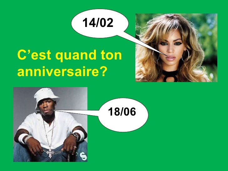 C'est Quand Ton Anniv Year 7