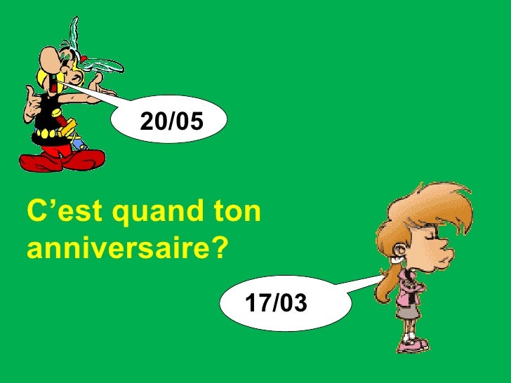 C Est Quand Ton Anniv Year 7