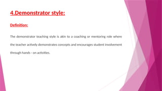 Demonstrator Style Comprehensive Guide to Curriculum Planning, Assessment, and Effective ...