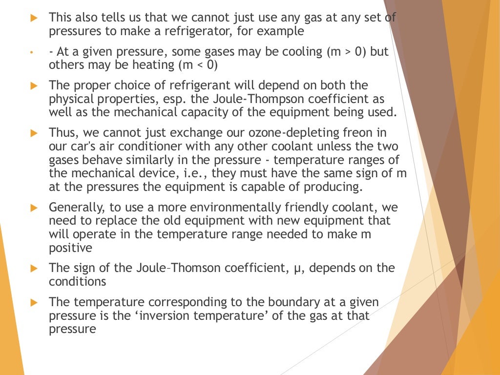 Throttling process and its application