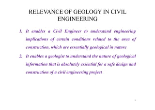 1 engineering geology subject code CET202 | PDF