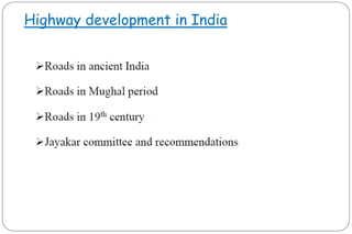 Highway development in India
 