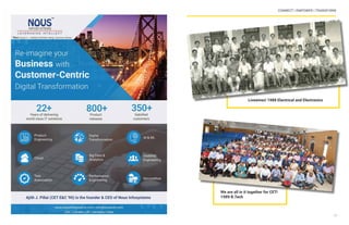 CONNECT | EMPOWER | TRANSFORM
49
Livewires! 1988 Electrical and Electronics
We are all in it together for CET!
1989 B.Tech
 