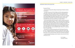 CONNECT | EMPOWER | TRANSFORM
9
Esteemed CETians,
Very warm Greetings from College of Engineering Trivandrum Alumni
Association!!!
I am glad to know that CETAA Global meet 2018 is being organized in
USA when our alma mater, College of Engineering Trivandrum (CET)
is completing 79 years of its glorious journey. The institution has been
imparting quality technical education to students over these years resulting
in more than 45000 strong alumni making their mark in various careers
across the globe. ‘Brand CET’ now has an international presence, this
remarkable achievement made possible by our eminent alumni.
Much of the life blood of any Association is linked to activities and events
organized by its different Chapters. We are continuing to lead our efforts to
have networking with alumni chapters and to nurture their connection with
the alma mater. The organizing team for first ever global meet at USA is
CETAA Washington DC for the event at east coast (Washington DC) from
17th-19th August and CETAA California for west coast (Silicon Valley)
from 24th-26th August, which will definitely take ‘Brand CET’ to the next
level on the global stage.
Our alumni are the brand ambassadors of CET and they all dream big
for CET, carrying fond memories about CET in their heart wherever they
go. Hence I appeal to all alumni to come forward and be in touch with your
alma mater in every manner possible so that CET will always be the BEST.
I extend my heartiest greetings and best wishes to the success of CETAA
Global Meet, USA.
Dr.V.R.Jisha
Secretary, CETAA.
MESSAGE FROM CETAA SECRETARY
 