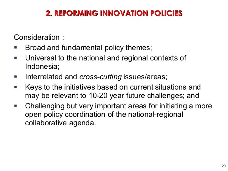 Indonesia S Sub National Innovation System