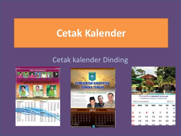 Cetak kalender