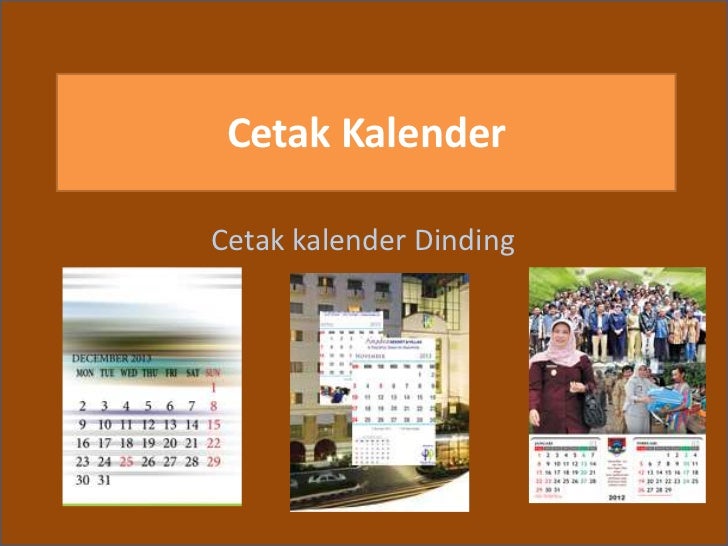 Cetak kalender