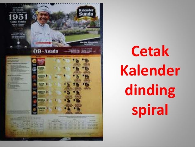 Cetak kalender meja