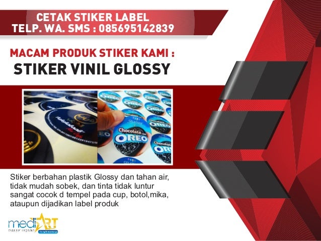 Cetak Stiker Label Semarang Wa085695142839