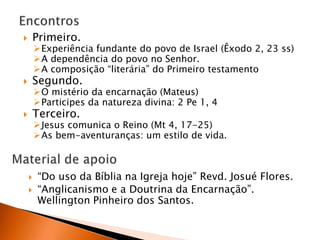 Segundo encontro: O segundo testamento