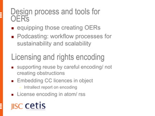 CETIS09 OER Technical Roundtable   Slide 7
