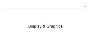 2015
Display & Graphics
 