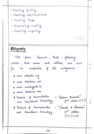 Communication education technology unit 01 notes bsc nursing 2nd year | PDF