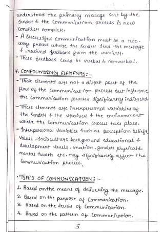 Communication education technology unit 01 notes bsc nursing 2nd year | PDF