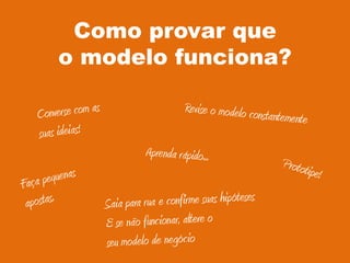 . 15 .Como provar que
o modelo funciona?
 