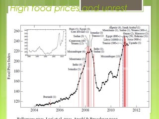 High food prices and unrest
 