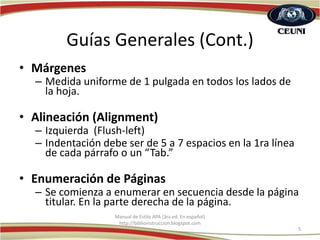 Ceuni manual estilo apa | PDF