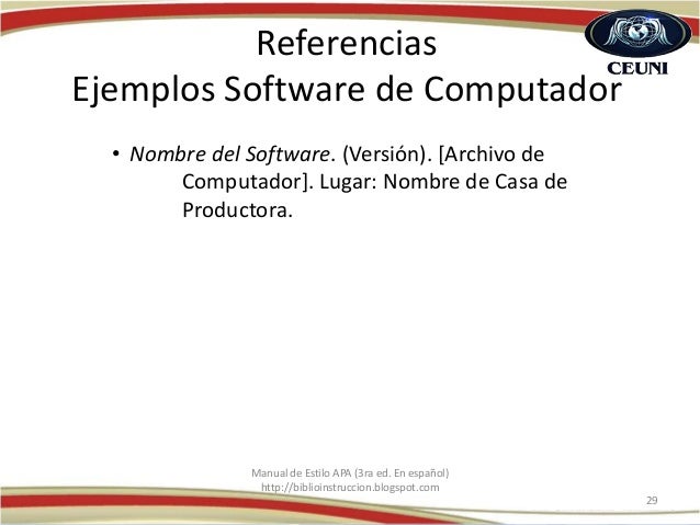 Manual de estilo apa ceuni