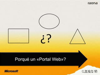 Porqué un «Portal Web»?
¿?
 