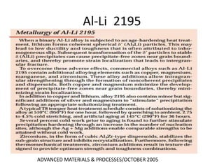 Al-Li 2195




ADVANCED MATERIALS & PROCESSES/OCTOBER 2005
 