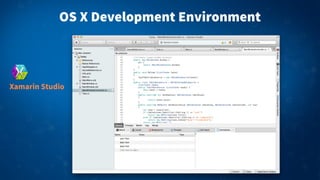 OS X Development Environment
Xamarin Studio
 