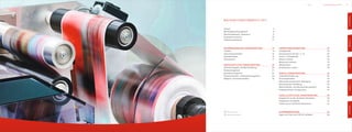 2   Wirtschaftliche Ve
                che Verantwortung
                    Verantwortung
                         twortu g
                         two tung   Unterk p
                                    Unterkapitel
                                    Unterkapitel
                                    Unterkapitel
                                         k                                                                                           Inhalt   Nachhaltigkeitsbericht 2011   3




                                                                                                                                                                                Unternehmen
                                                   NACHHALTIGKEITSBERICHT 2011


                                                   Vorwort                                     4
                                                   Nachhaltigkeitsmanagement                   8
                                                   Berichtssystematik, Impressum               9
                                                   Organisationsstruktur                      10
                                                   Produktionsstandorte                       11




                                                                                                                                                                                Ökonomie
                                                   UNTERNEHMERISCHE VERANTWORTUNG             14   UMWELTVERANTWORTUNG                             32
                                                   Tradition                                  14   Umweltpolitik                                   32
                                                   Unternehmensleitbild                       15   Energie sparen (Scope 1, 2, 3)                  34
                                                   Verhaltenskodex                            16   Green IT, Klimawandel                           35
                                                   Ombudsmann                                 17   Wasser schützen                                 36
                                                                                                   Ressourcen schonen                              37




                                                                                                                                                                                Umwelt
                                                   WIRTSCHAFTLICHE VERANTWORTUNG              20   Mengenbilanz                                    38
                                                   Innovationsgespür und Markenführung        20   Arbeitsschutz sichern                           39
                                                   Risikomanagement                           21
                                                   Qualitätsmanagement                        22   SOZIALE VERANTWORTUNG                           42
                                                   Produktsicherheit, Lieferantenmanagement   23   Unternehmensführung                             42
                                                   Mitglied- und Partnerschaften              26   Chancengleichheit                               43
                                                                                                   Mitarbeiterzufriedenheit / -beteiligung         44
                                                                                                   Altersvorsorge, Ausbildung                      45




                                                                                                                                                                                Soziales
                                                                                                   Weiterbildungs- und Nachwuchsprogramme          46
                                                                                                   Arbeitssicherheit, Krankenstand                 47


                                                                                                   GESELLSCHAFTLICHE VERANTWORTUNG                 50
                                                                                                   Engagement an den deutschen Standorten          50
                                                                                                   Engagement europaweit                           52
                                                                                                   Förderung von fachlichem Nachwuchs              53




                                                                                                                                                                                Gesellschaft
                                                      Internet-Verweis                             ZUSAMMENFASSUNG                                 56
                                                      Zusatzinformationen                          Status und Ziele nach GRI-G3-Leitfaden          56
 