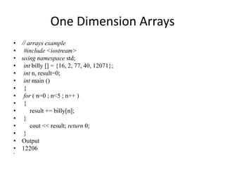 C++ examples &revisions | PPT