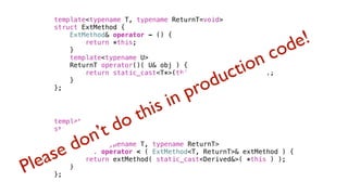C++ extension methods | PDF