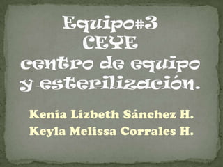 Kenia Lizbeth Sánchez H.
Keyla Melissa Corrales H.

 