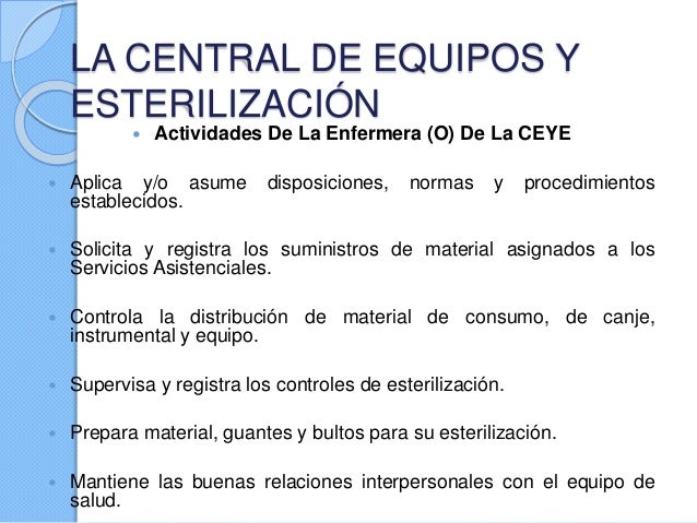 Funciones De La Enfermera En Ceye Profesional Y No Profesional