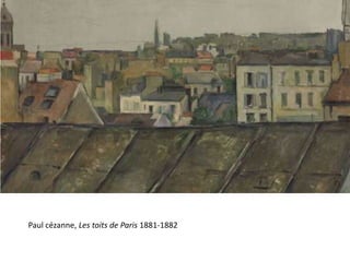 Paul cézanne, Les toits de Paris 1881-1882