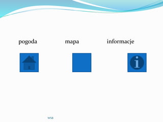 pogoda mapa informacje
WSB
 
