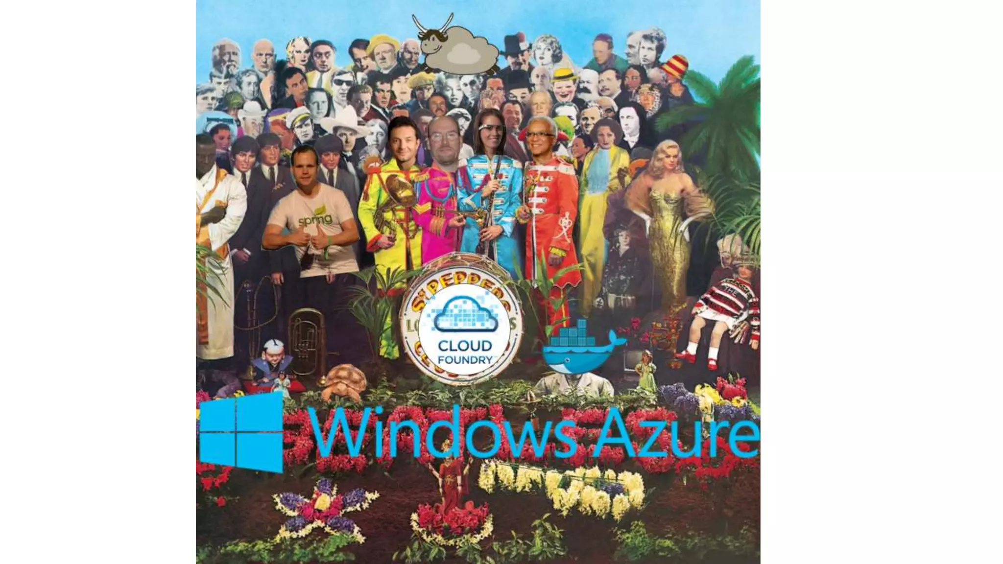 Patrick Chanezon, Docker Inc.
@chanezon
The Docker Ecosystem
With slides from @jpetazzo @timpark @vieux
@tnachen @volkerw IBM @borja_burgos
on Microsoft Azure
Ride the Whale!
 