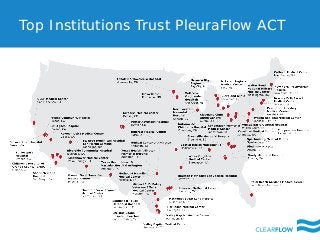 Top Institutions Trust PleuraFlow ACT
 
