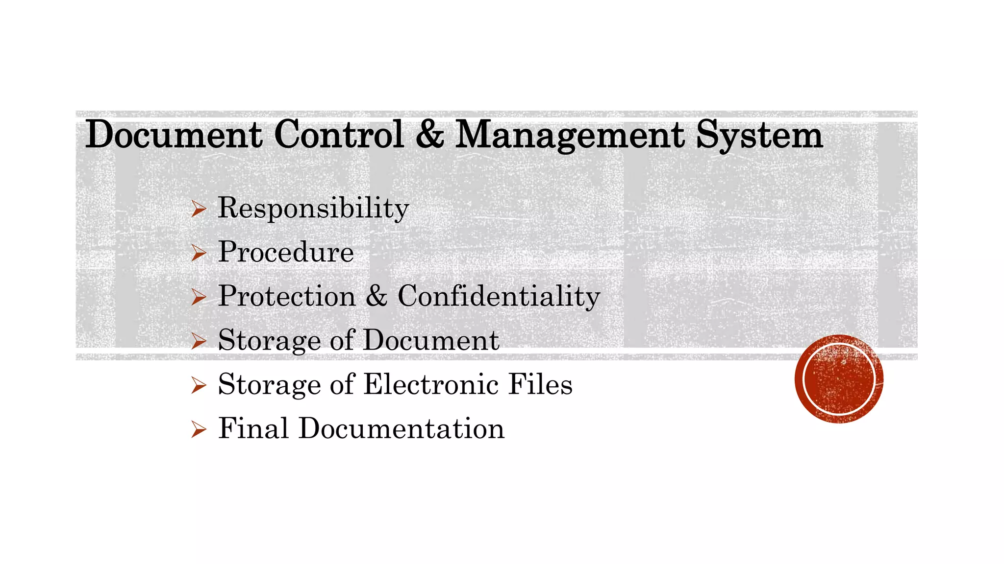 Document Control Procedure | PPTX