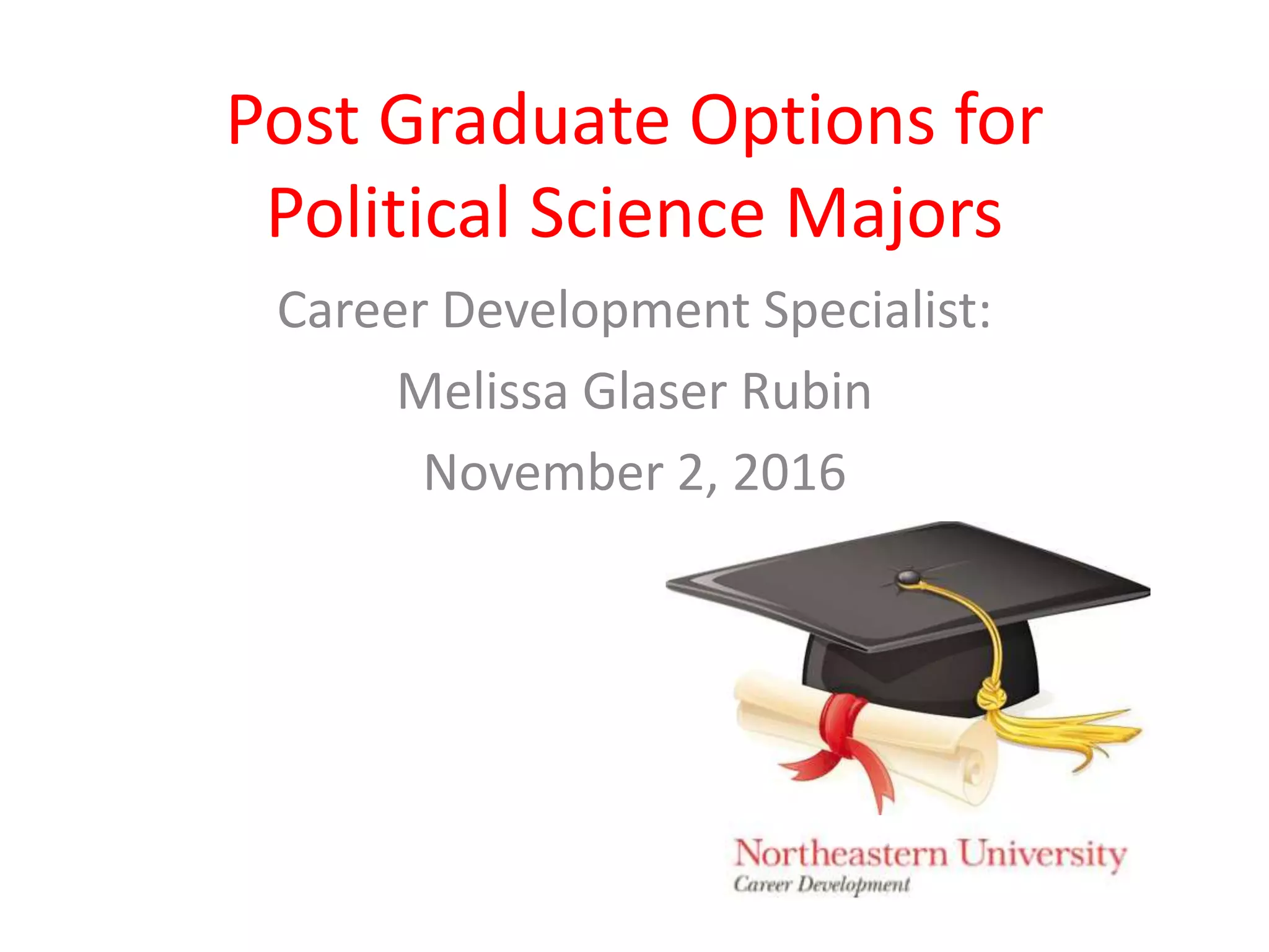 Political Science Class Post Graduate Options 102016 PPT