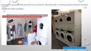 Innotrics is proud of what we do for our customers. We take pride in setting up their premises for them.
Below are some examples
after
Innotrices step in to do setup
 