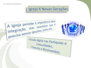 A cultura midiática

                      Igreja X Novas Gerações
 